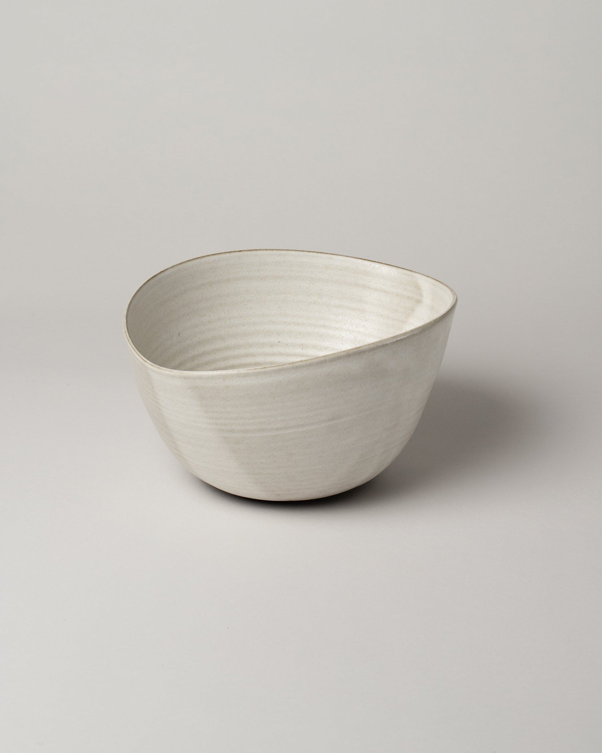 Eric Bonnin Oatmeal Sylvia Bowl #3 on light color background.