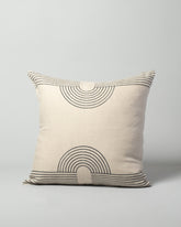 Block Shop Textiles Flax Magnet Pillow Cover on light color background.
