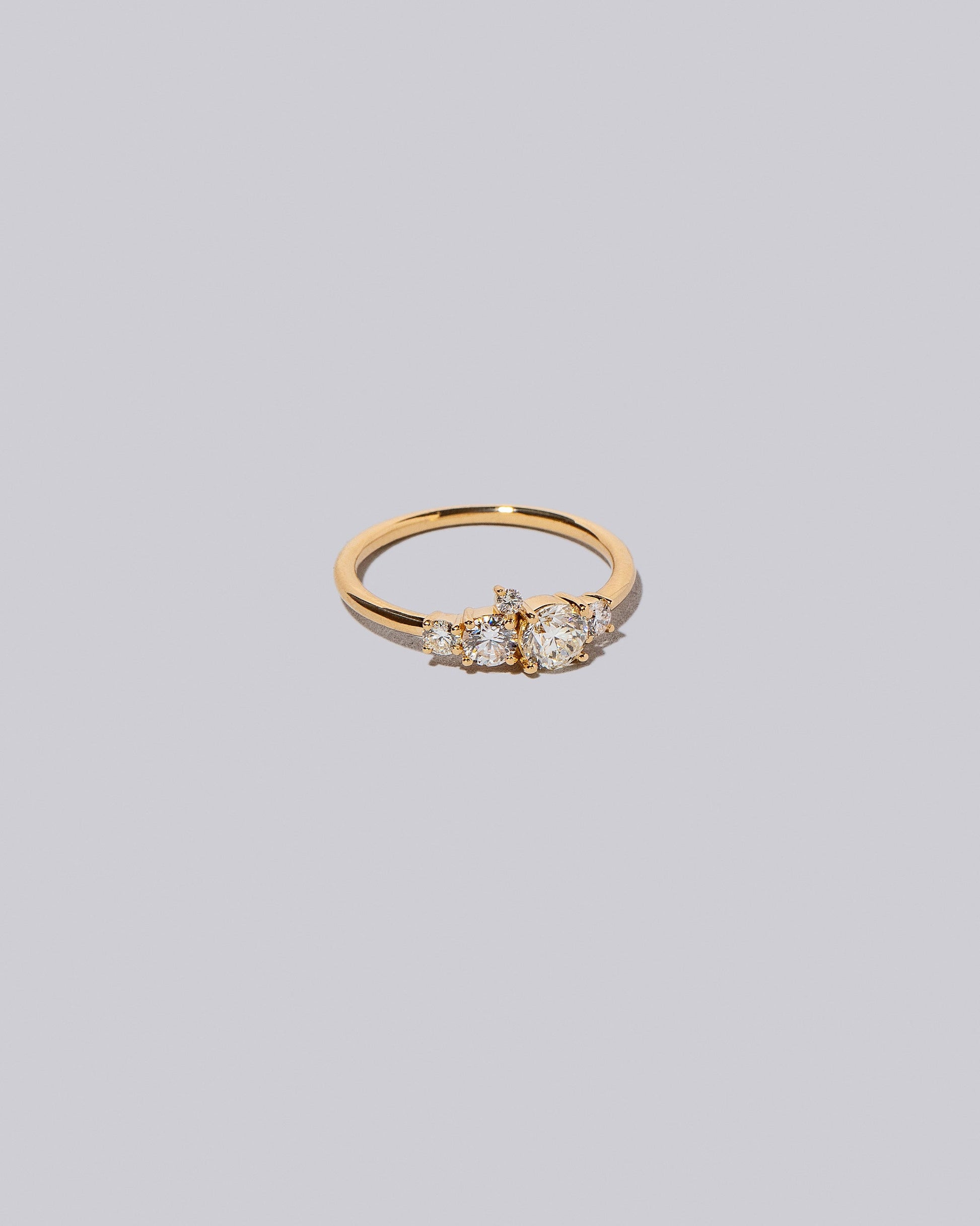 Aster Ring - White Diamonds on light color background.