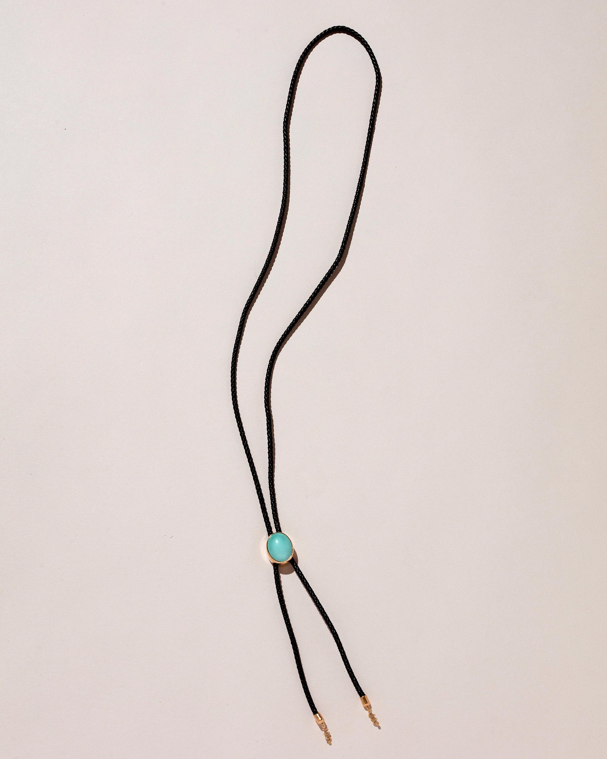  Turquoise Snake Bolo - Final Sale on light color background.