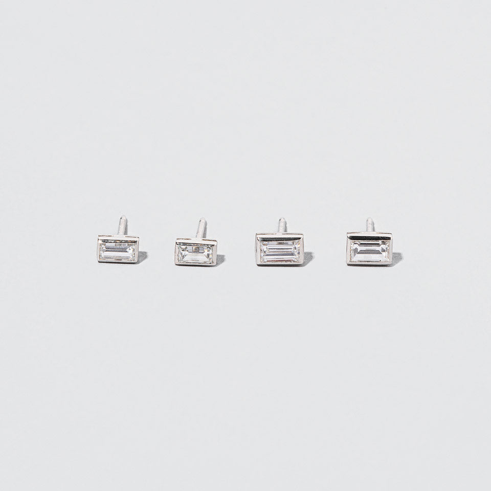 product_details:: Baguette Studs on light color background.