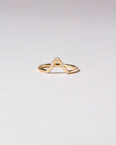 Triangle Band - Five Stone on light color background.
