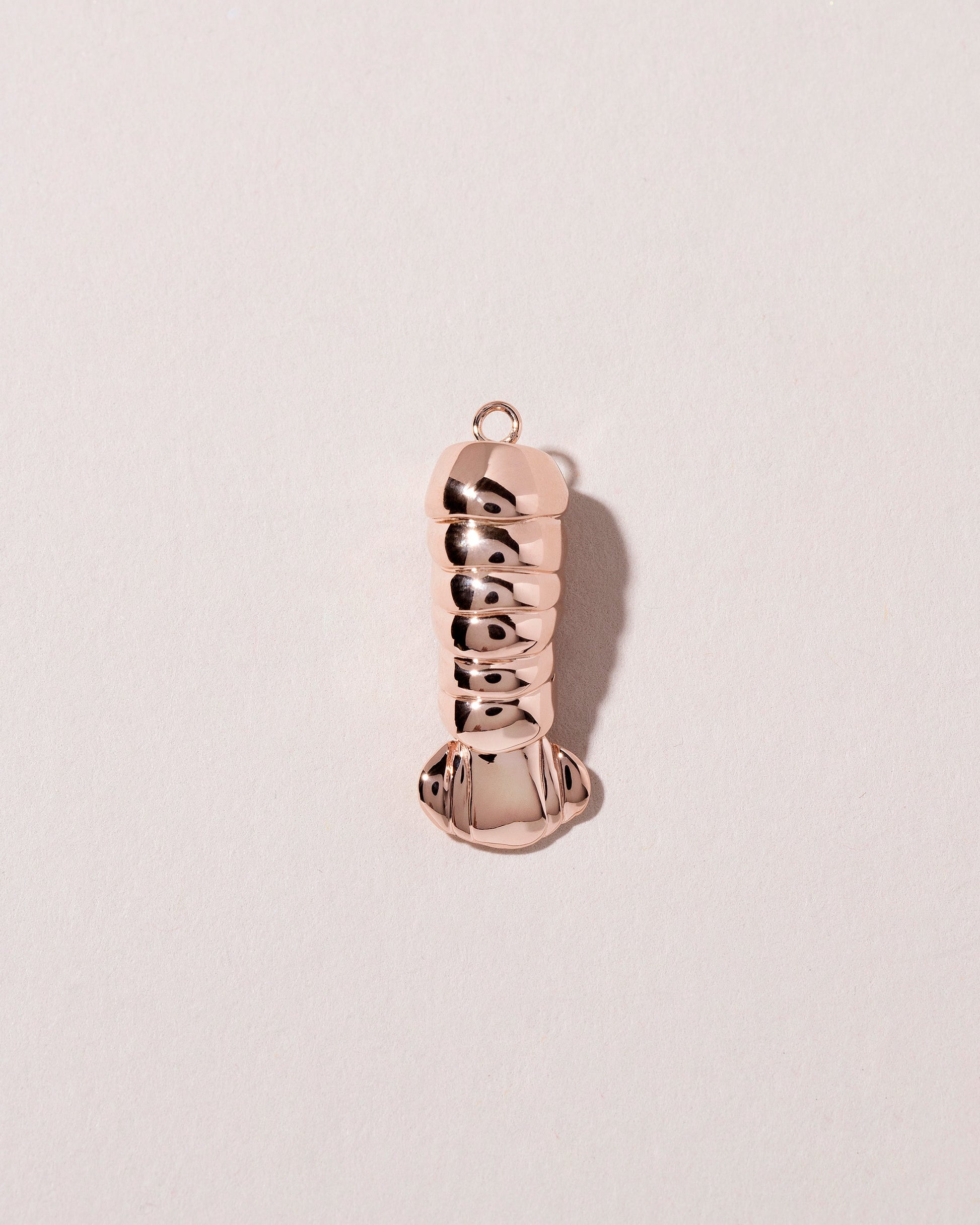  Lobster Tail Charm on light color background.