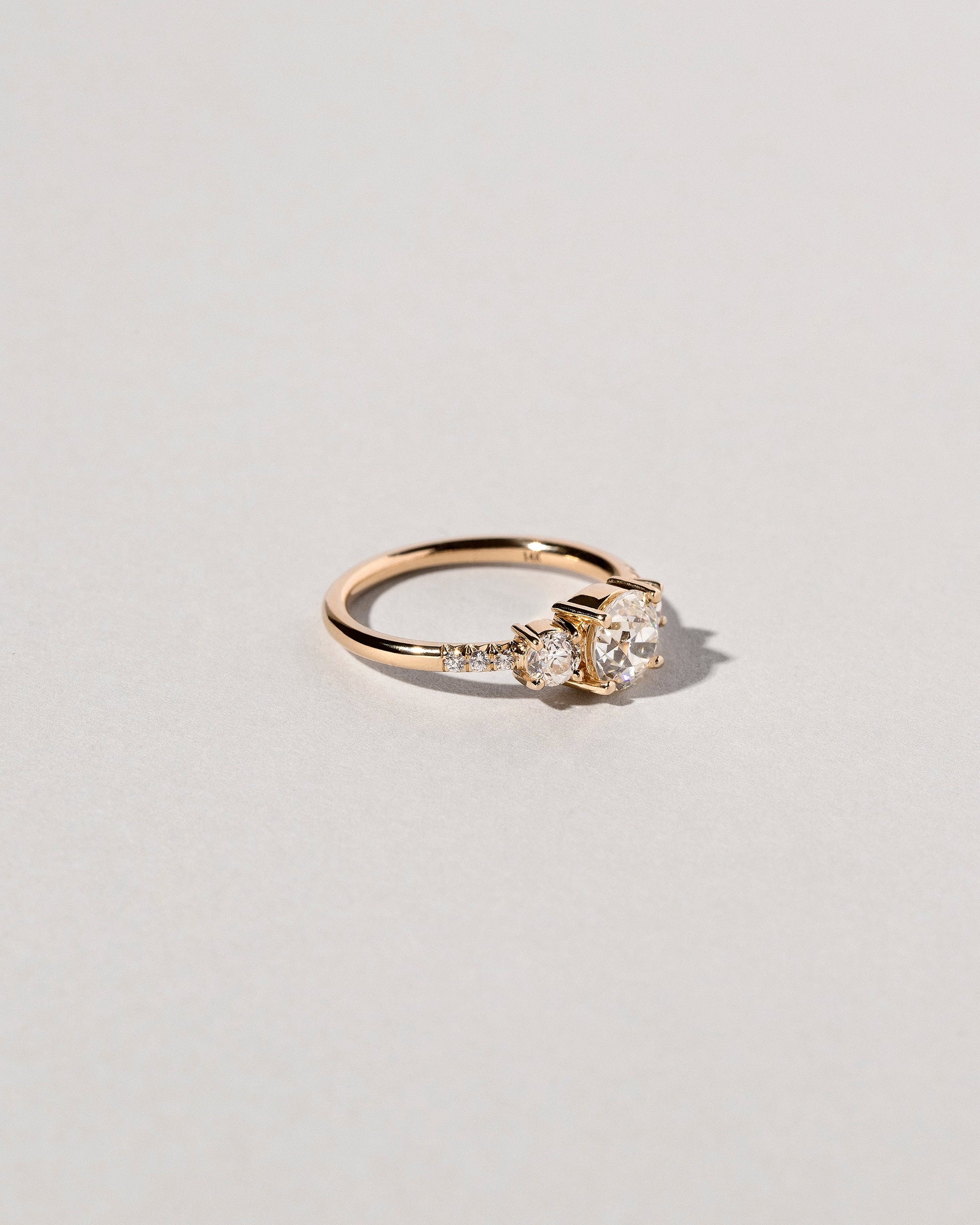  Orion Ring - White Diamond on light color background.