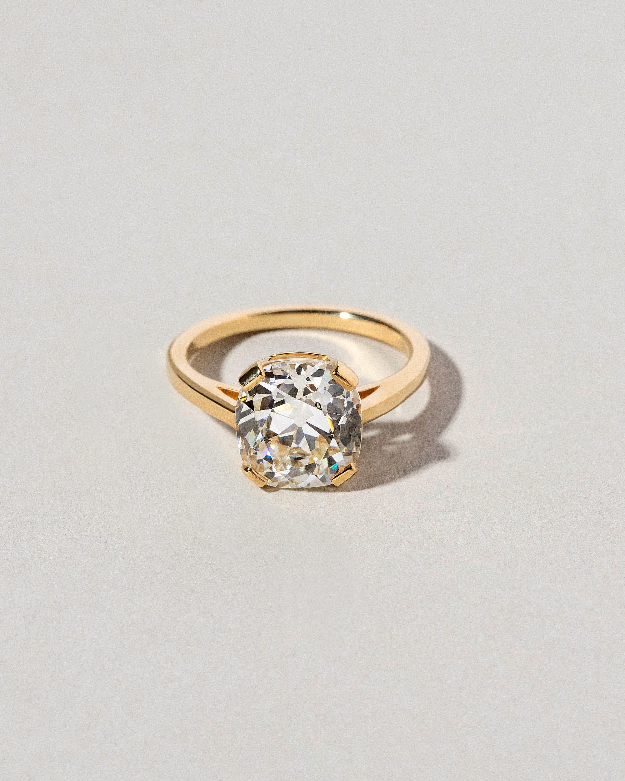 Cushion Cut Diamond Solitaire Ring | Mociun