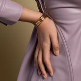 product_details::Accordion Cuff on model.