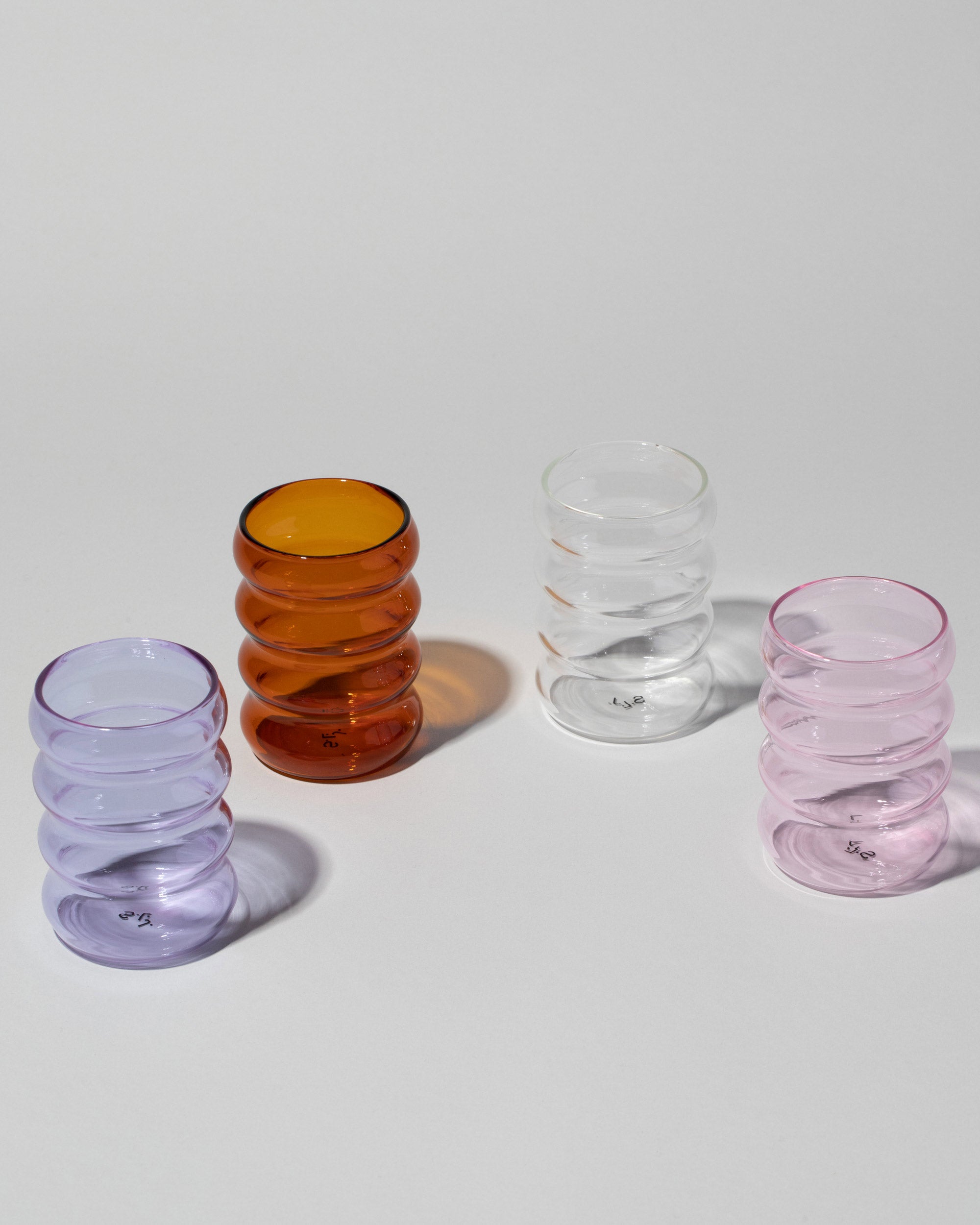 Sophie Ripple Glass Cup in Clear or Amber Borosilicate Glass, Matcha Glass  Cup, Coffee Cup, Rose Ripple Cup Holds 300ml Vintage 90's Vibe 