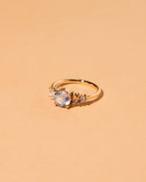  Ratnapura Spinel Line Cluster Ring on light color background.