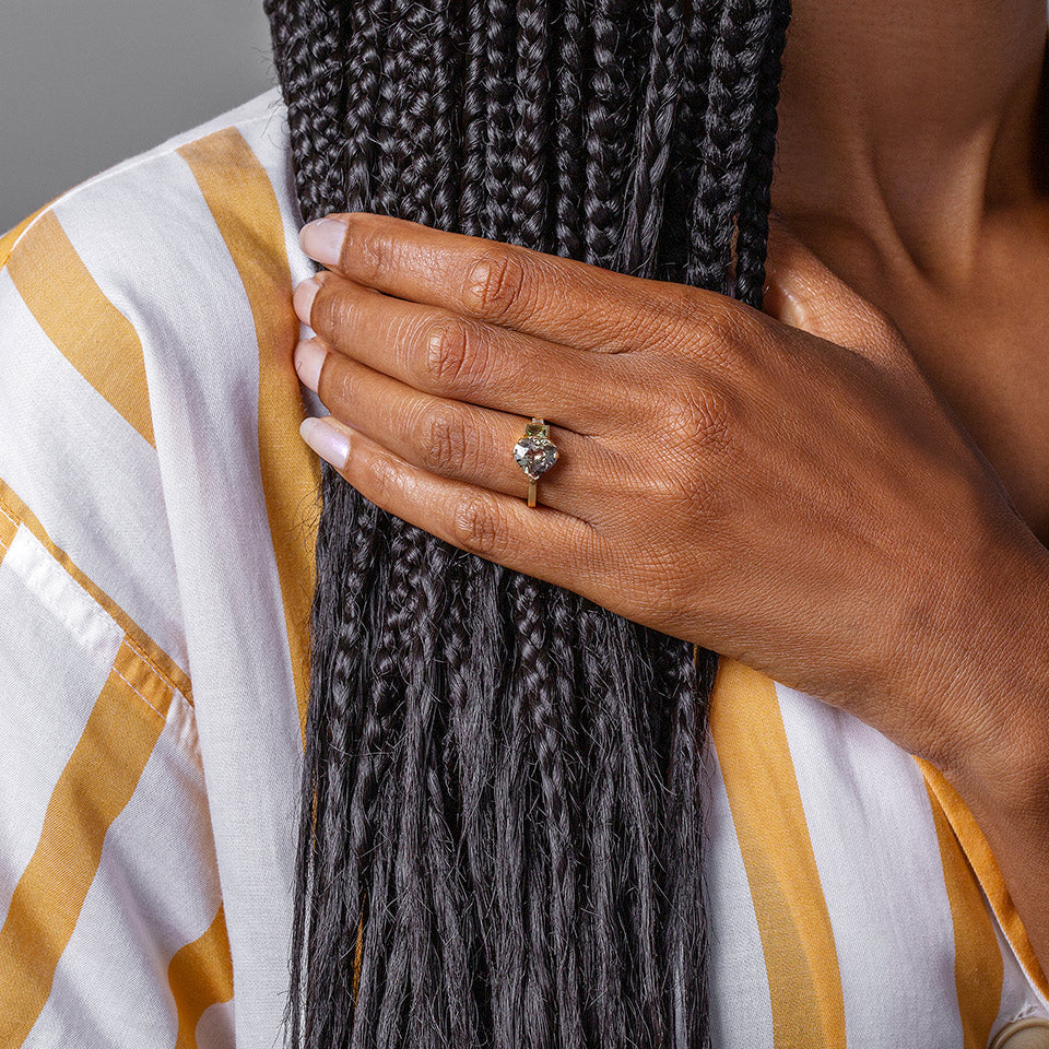 product_details::Mainlands Ring on model.