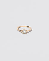 Sun & Moon Ring - White Diamond on light color background.