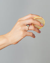 Tourmaline Vega Ring on model.