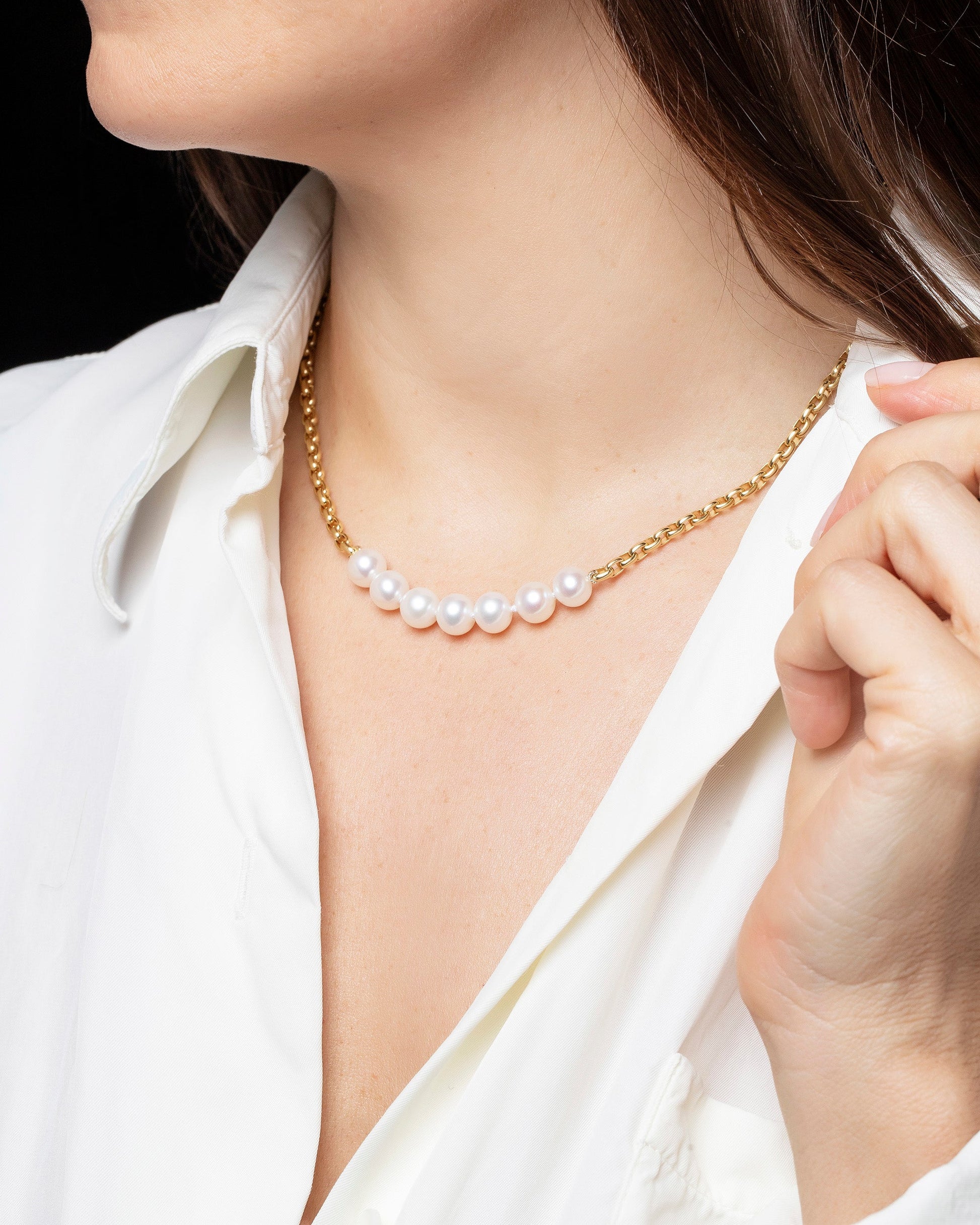 Pearl Necklace Sets, Solid 22k Gold Jewelry
