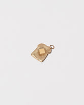  Toast Charm - with Butter on light color background.