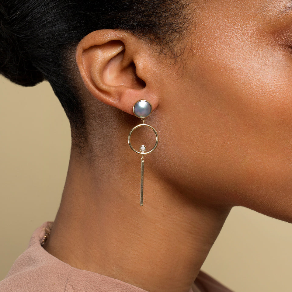 product_details::Figure 8. Drop Earrings on model.