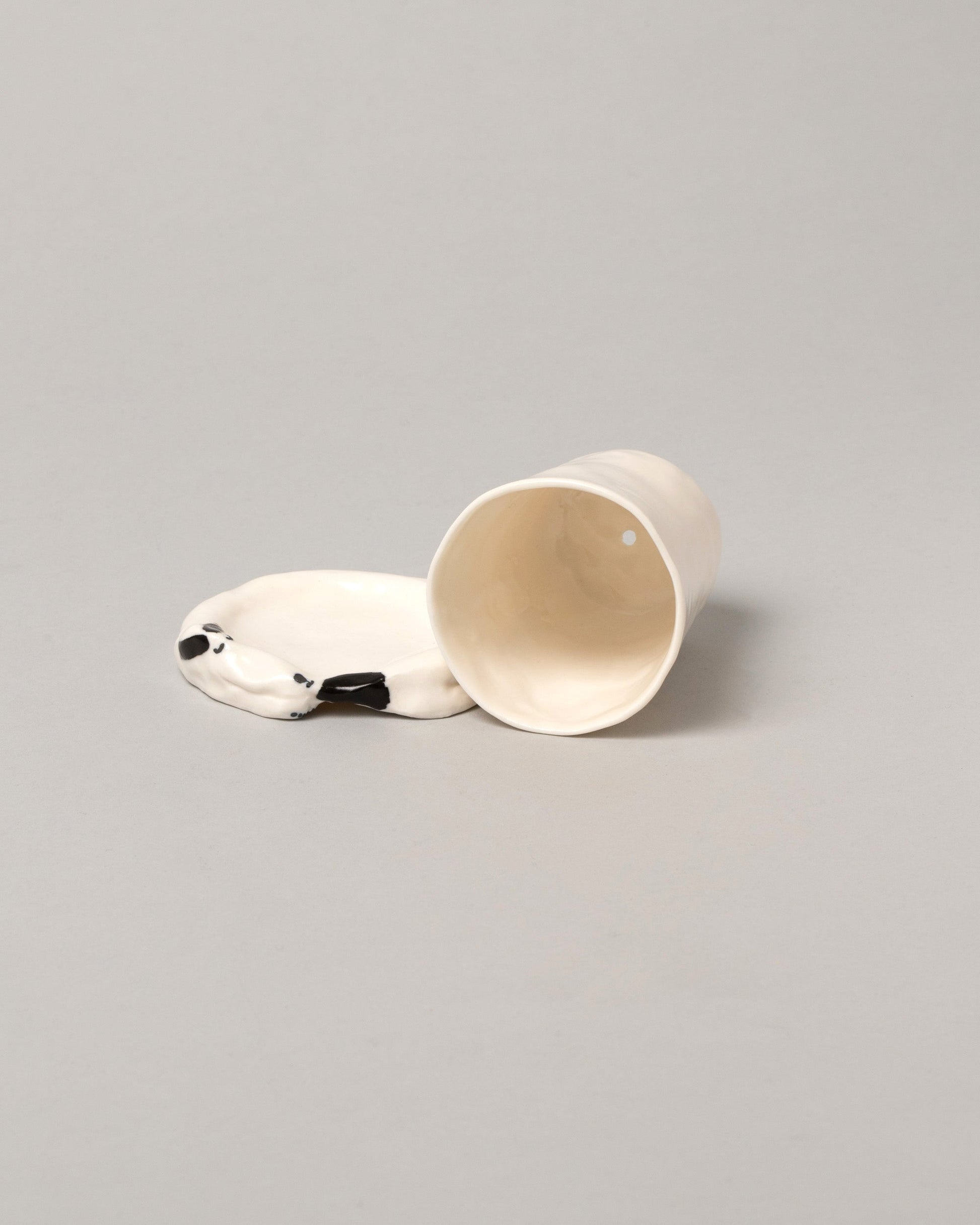 Inside view of the Eleonor Boström Small Pot Dog on light color background.