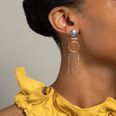 product_details::Figure 2. Drop Earrings on model.