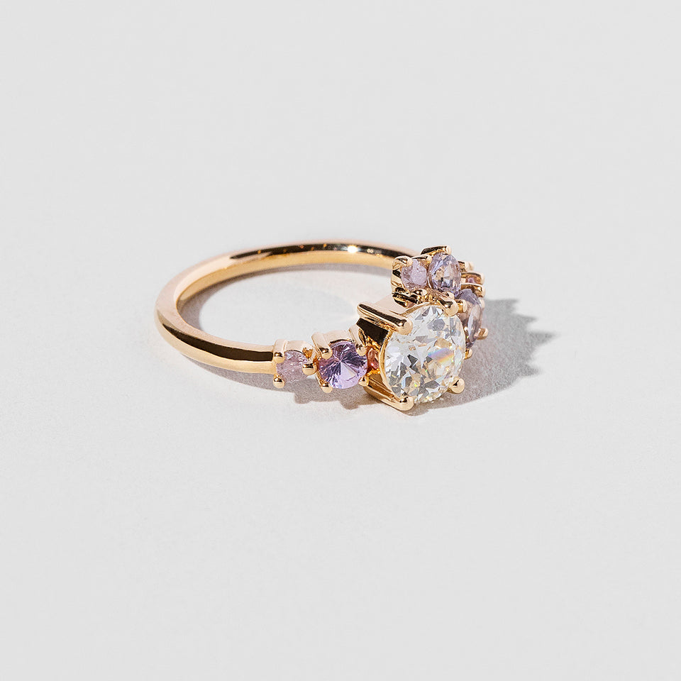 product_details:: Luna Ring - Lavender on light color background.