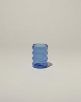 Sophie Lou Jacobsen Small Blue Single Ripple Cup on light color background.