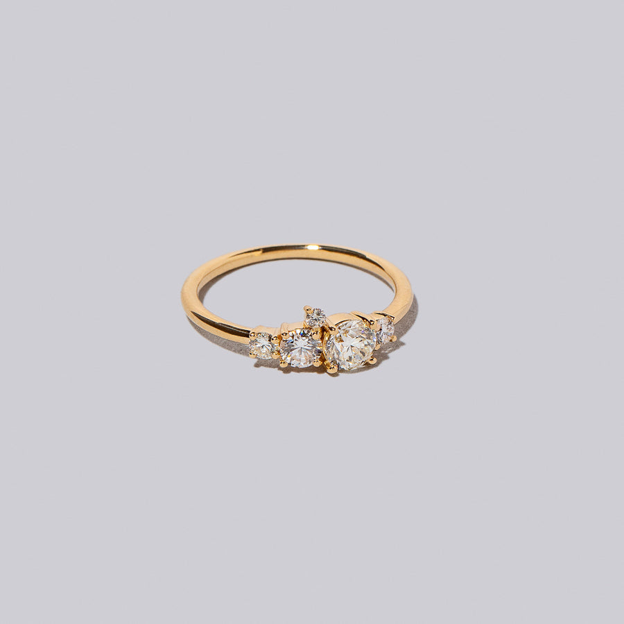 product_details:: Aster Ring - White Diamonds on light color background.