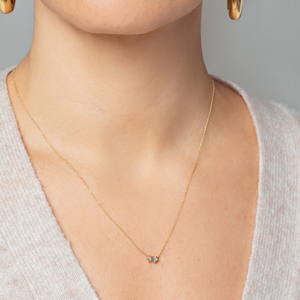 product_details::Saltwhistle Necklace on model.
