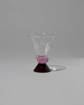 Sophie Lou Jacobsen Pink & Amber Totem Glass on light color background.
