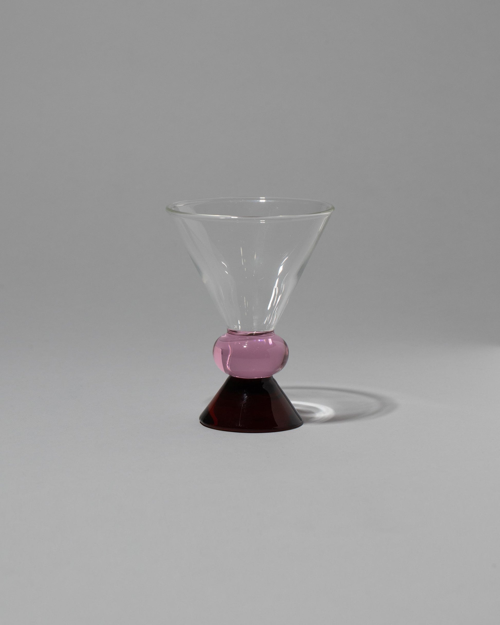 Sophie Lou Jacobsen Pink & Amber Totem Glass on light color background.
