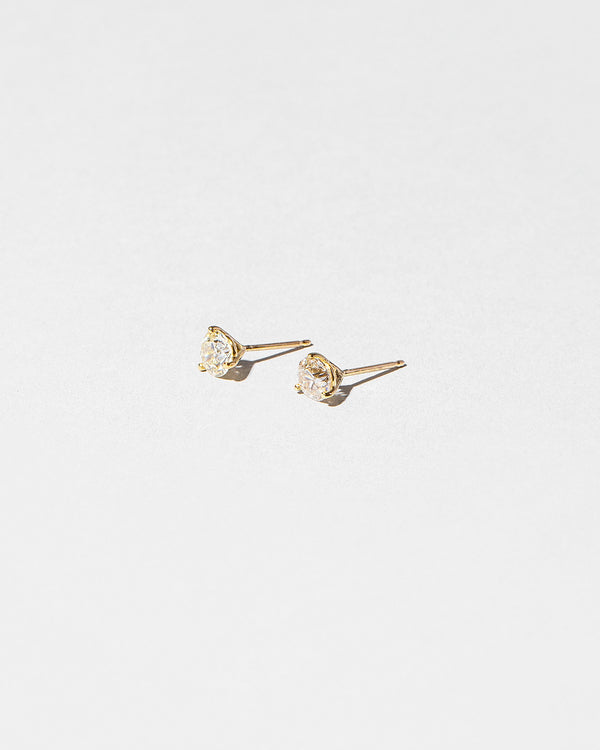  Martini Studs - White Diamond on light color background.