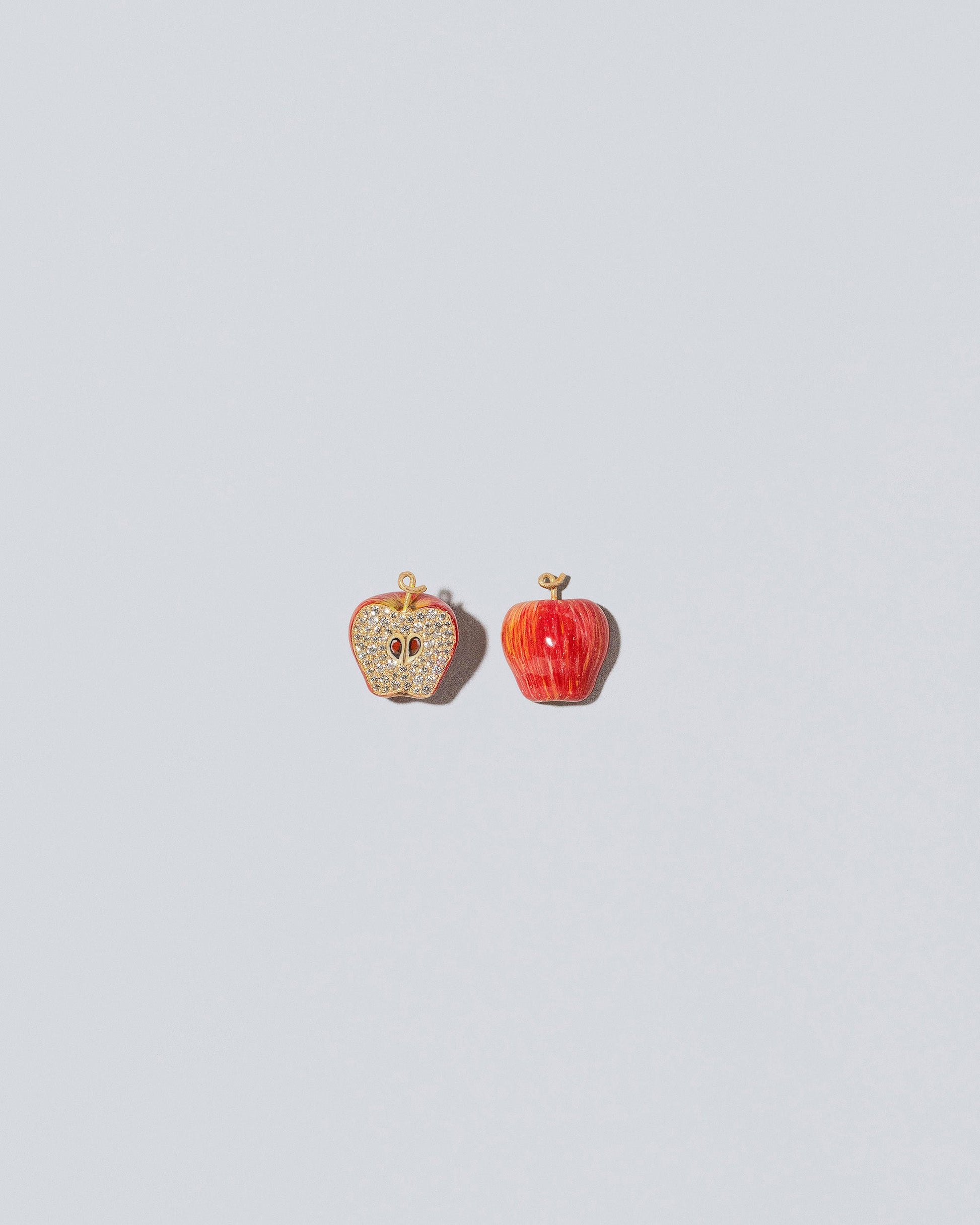  Red Apple Charm - Fulls on light color background.