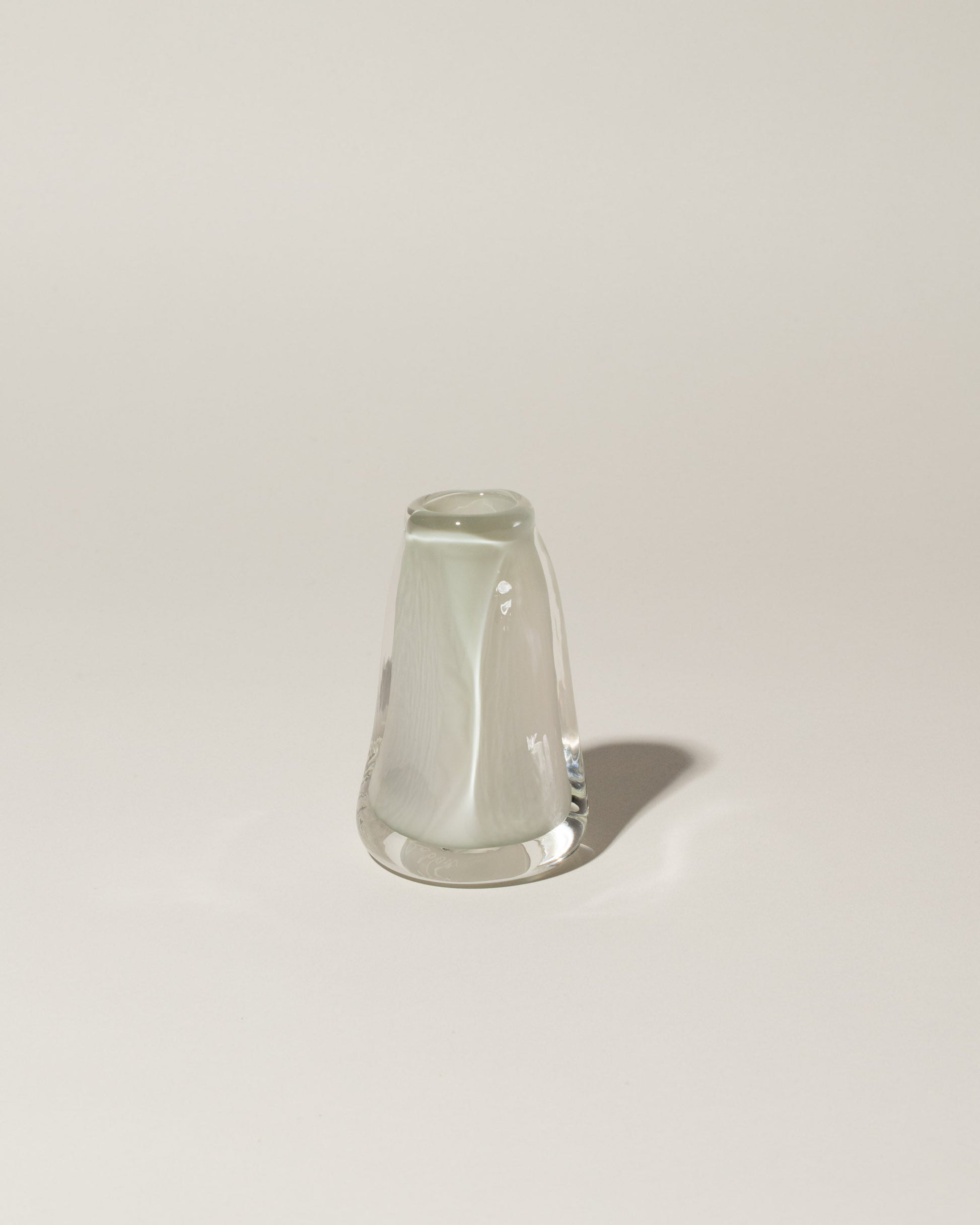 BaleFire Glass Small Smoke Suspension Vase on light color background.