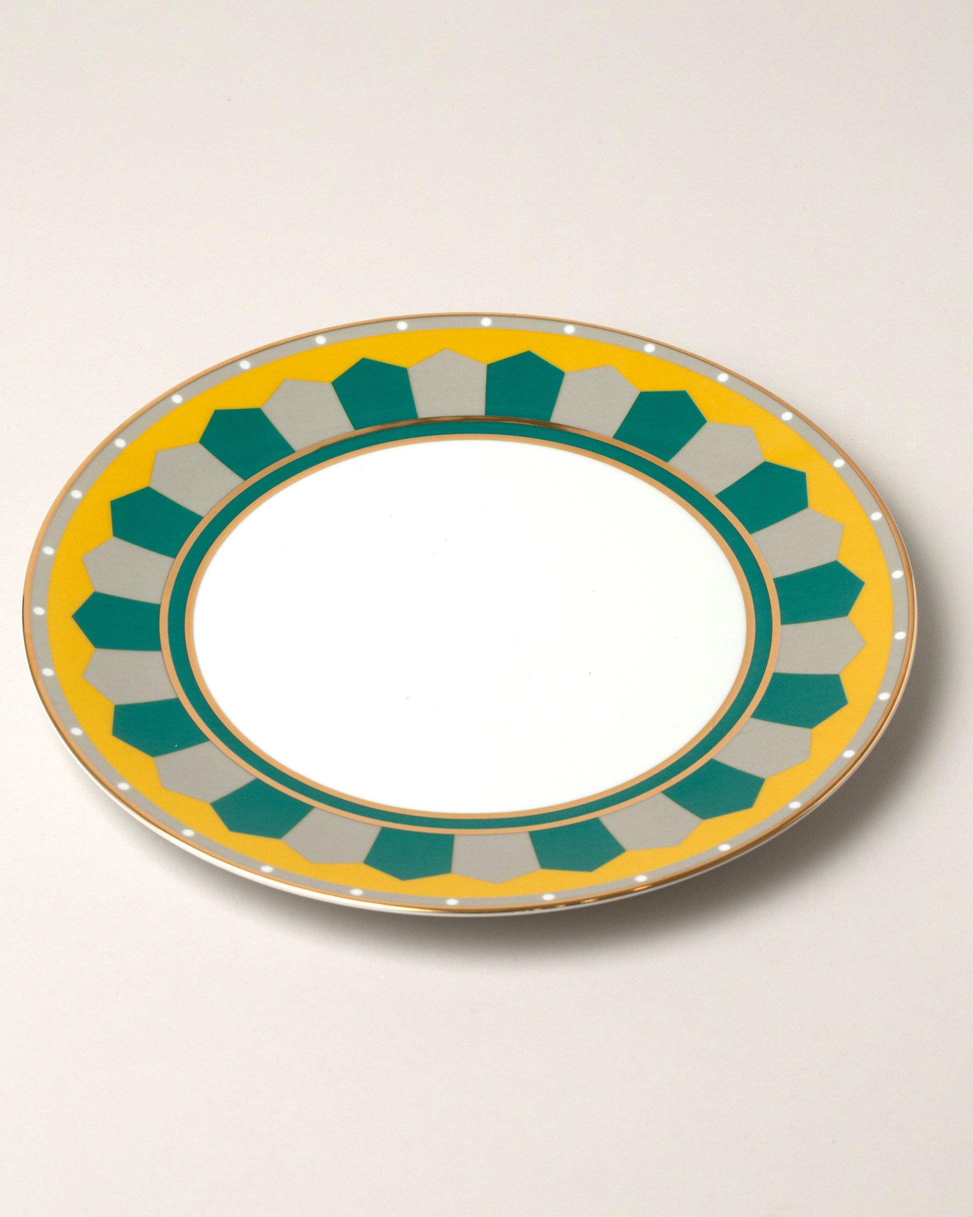  Lagos Dinner Plates on light color background.