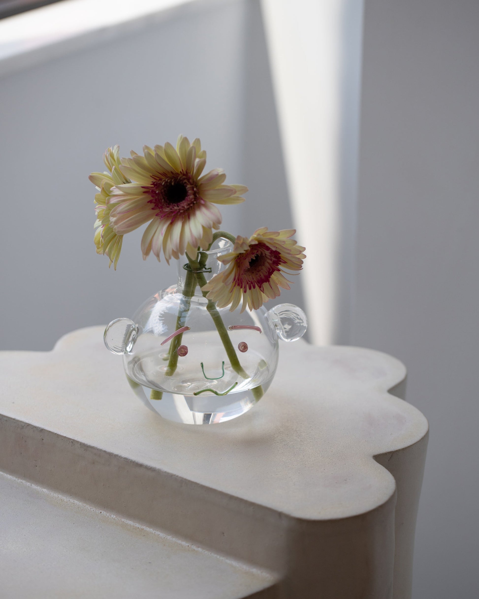 Styled image featuring the TAK TAK Goods Salty Bubble Vase.