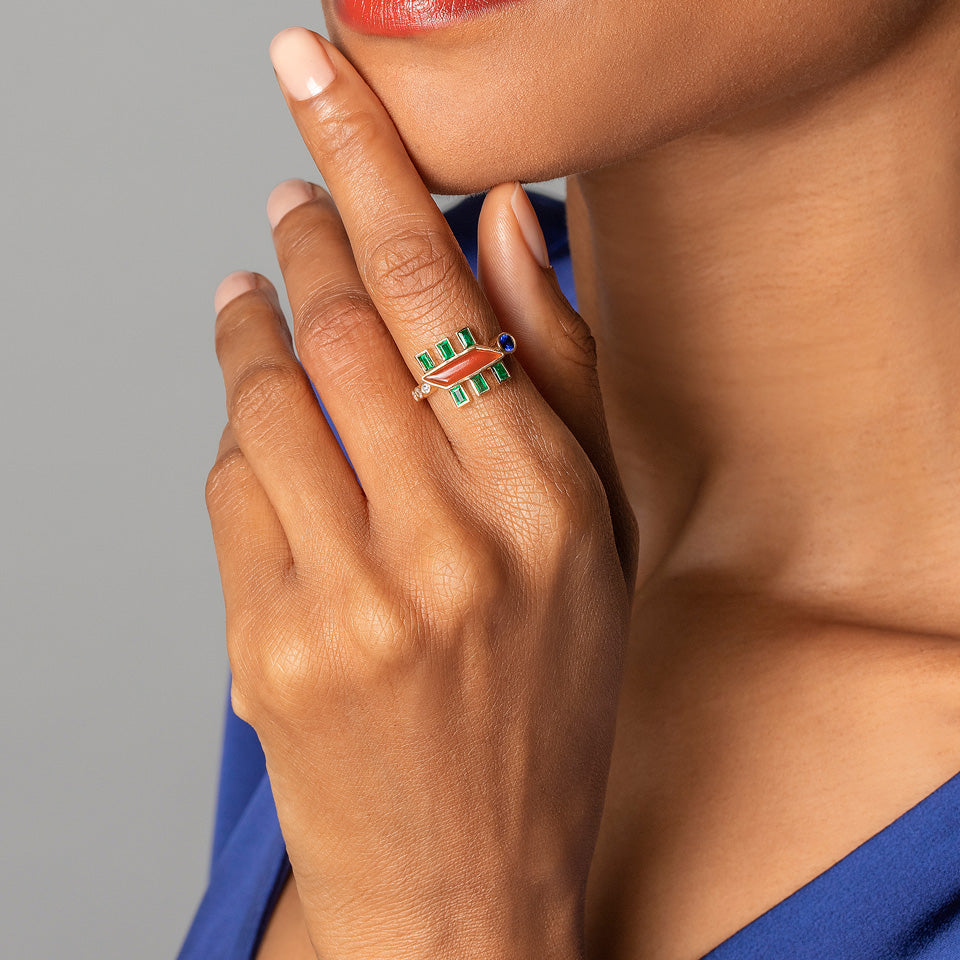 product_details::Confidence Ring on model.
