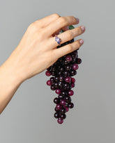 Super Luna Ring - Purple Sapphire on model.