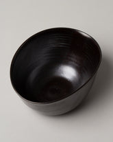 Inside view of the Eric Bonnin Gunmetal Sylvia Bowl #3 on light color background.