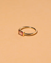  Pink & White Tourmaline Ring on light color background.