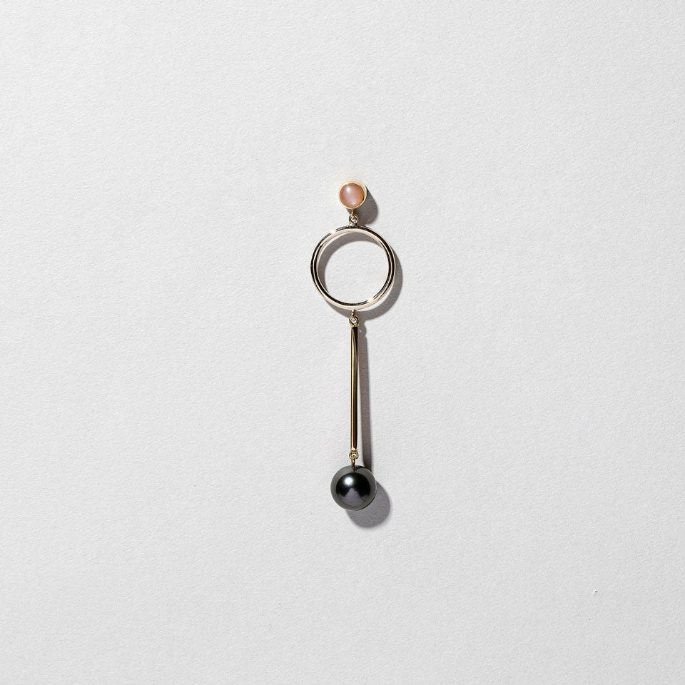 product_details:: Figure 1. Drop Earring Single on light color background.