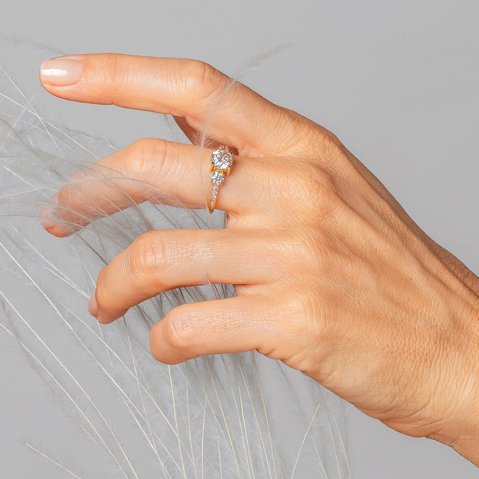 product_details::Rhea Ring on model.