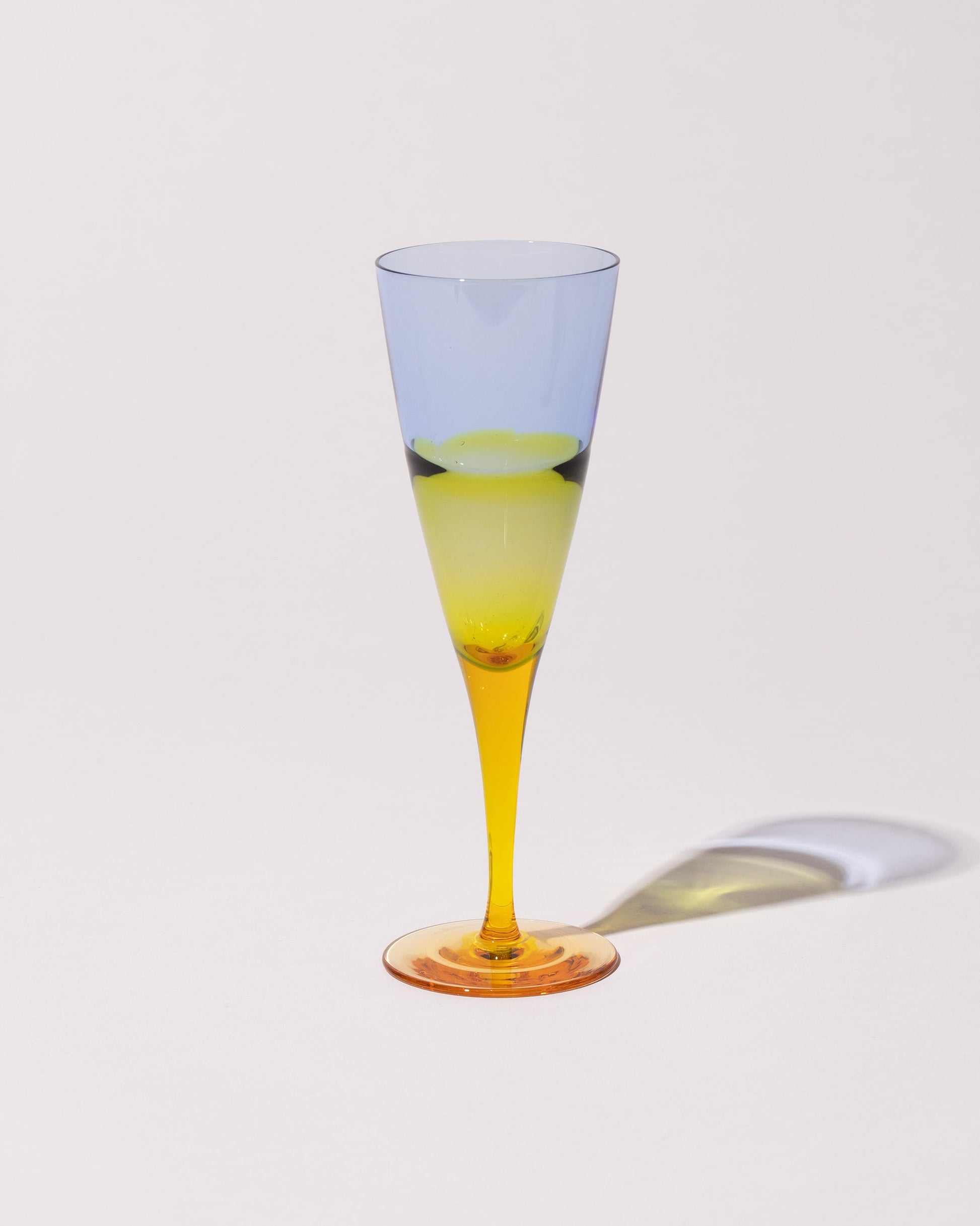  Sugahara Glassworks Duo Wine Glass on light color background.