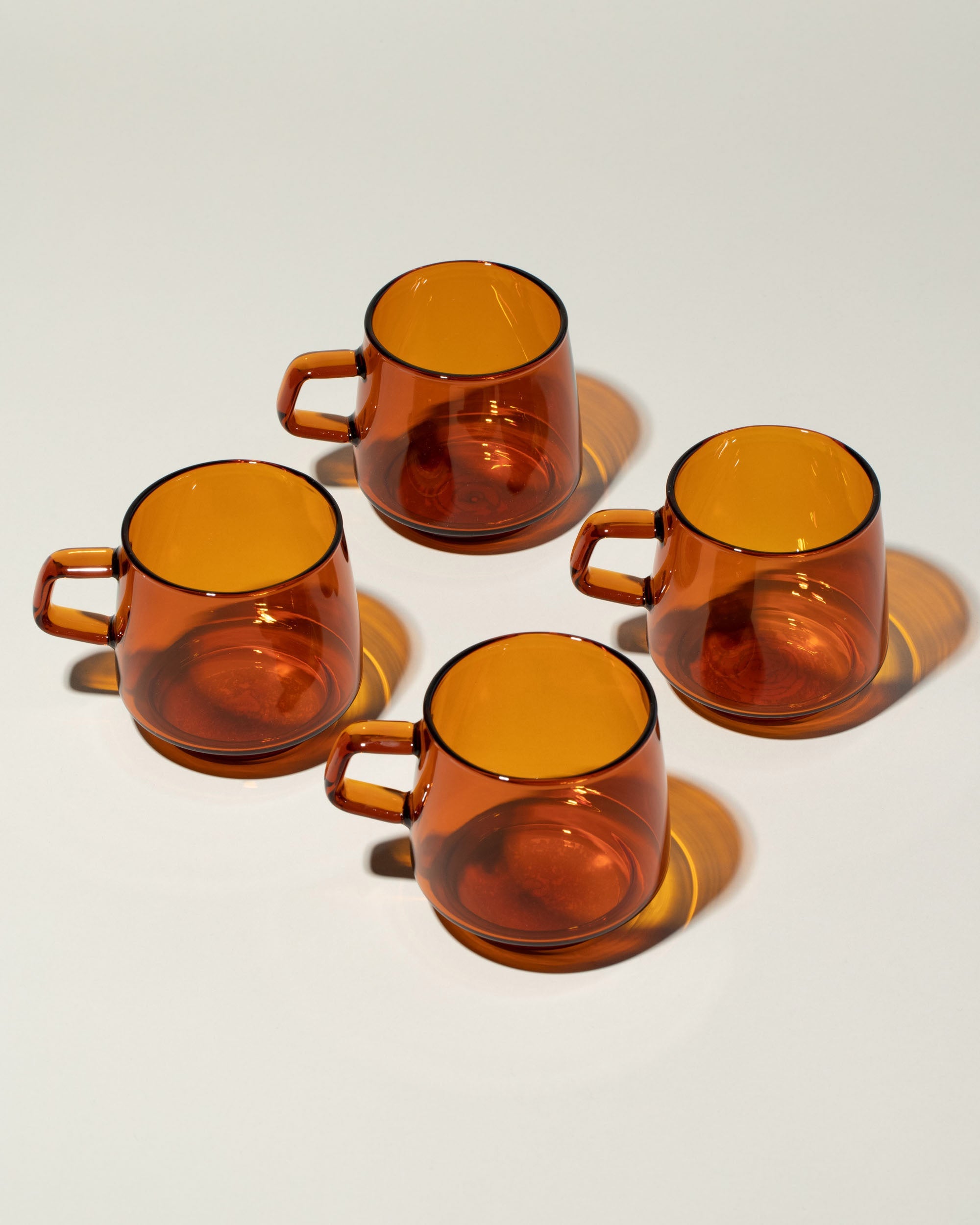 Kinto Sepia Amber Glasses & Mugs, Set of 2, 4 Sizes