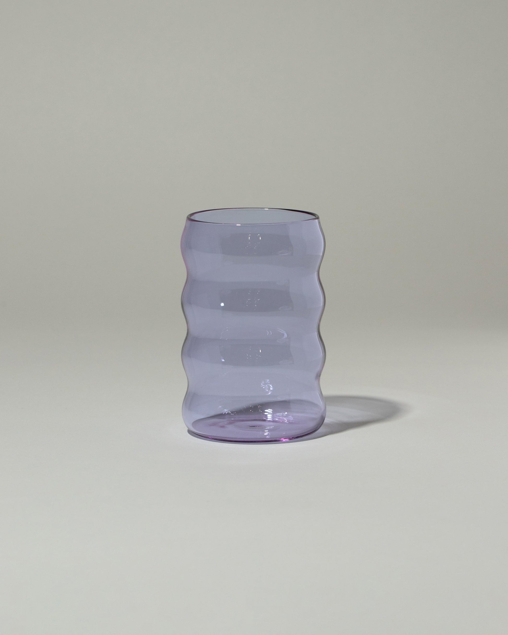 Sophie Lou Jacobsen Large Purple Single Ripple Cup on light color background.