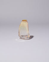BaleFire Glass Small Iris Gold Suspension Vase on light color background.