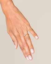 Vinca Ring on model.