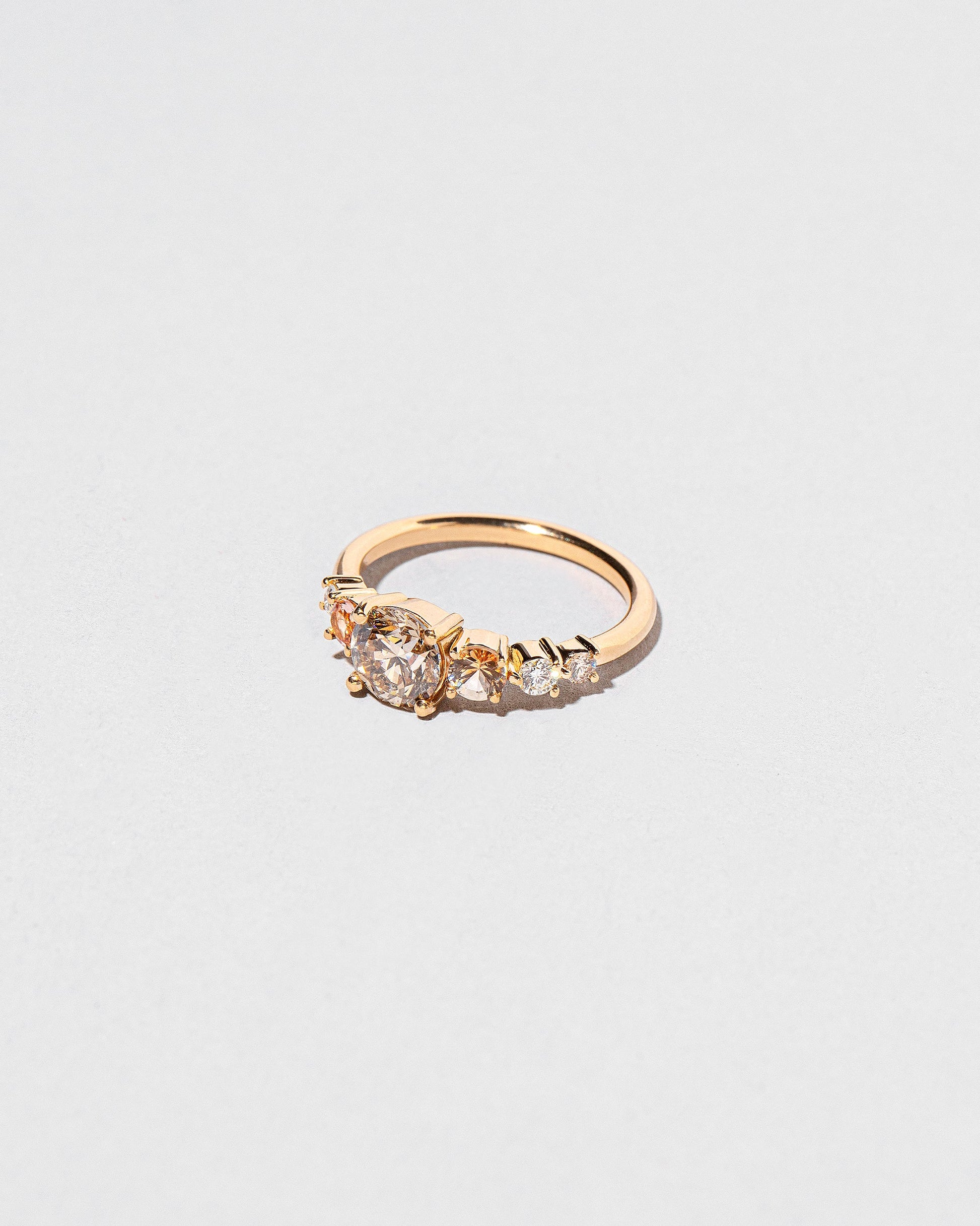  Capella Ring - Champagne Diamond on light color background