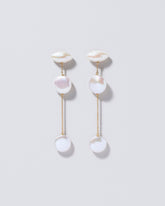  Idas Earrings on light color background.