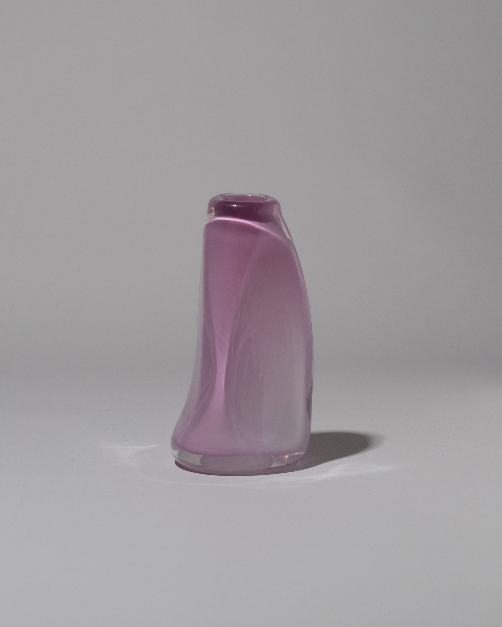 BaleFire Glass Large Lilac Suspension Vase on light color background.