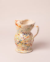 La Ceramica Vincenzo Del Monaco Colored Drops Jug on light color background.