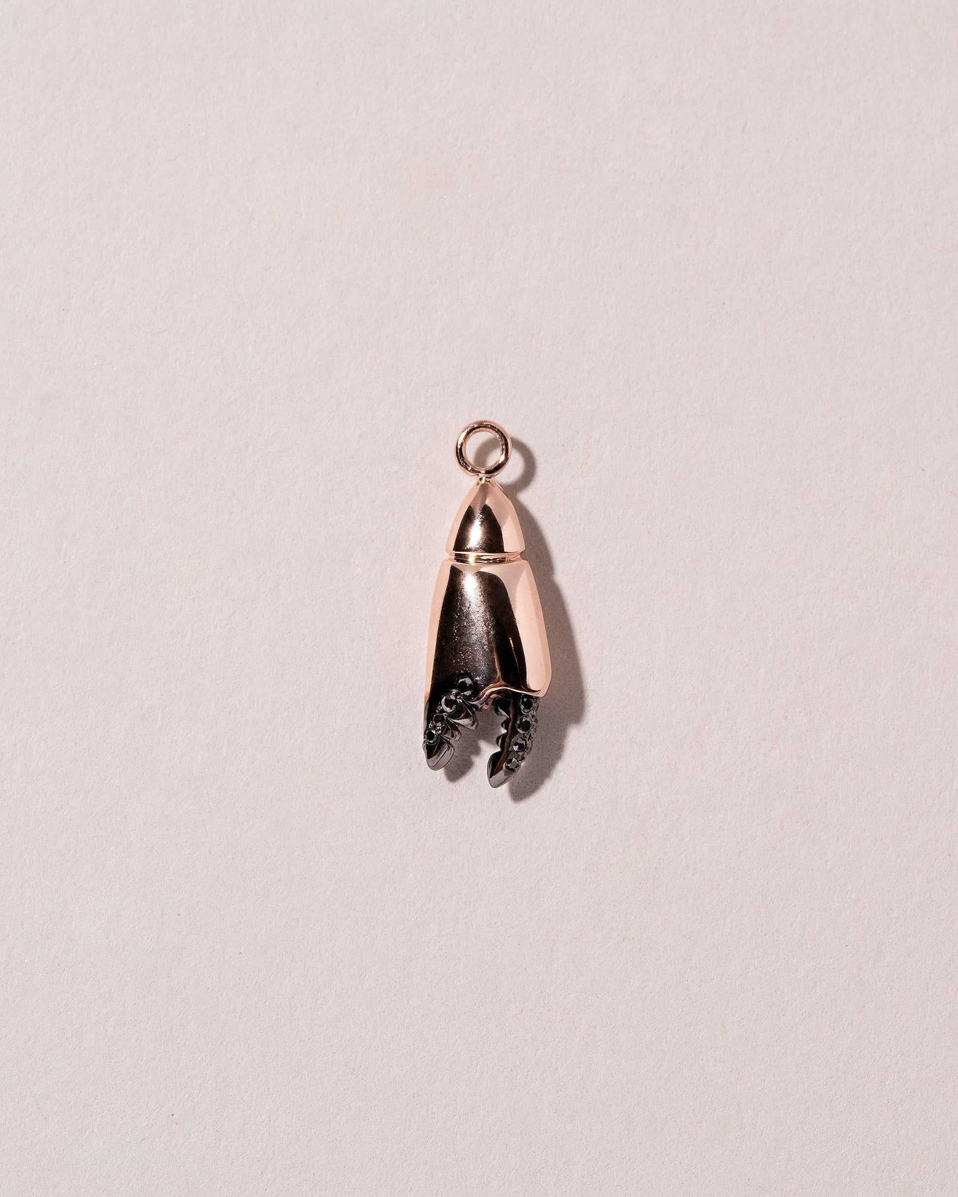  Stone Crab Claw Charm on light color background.