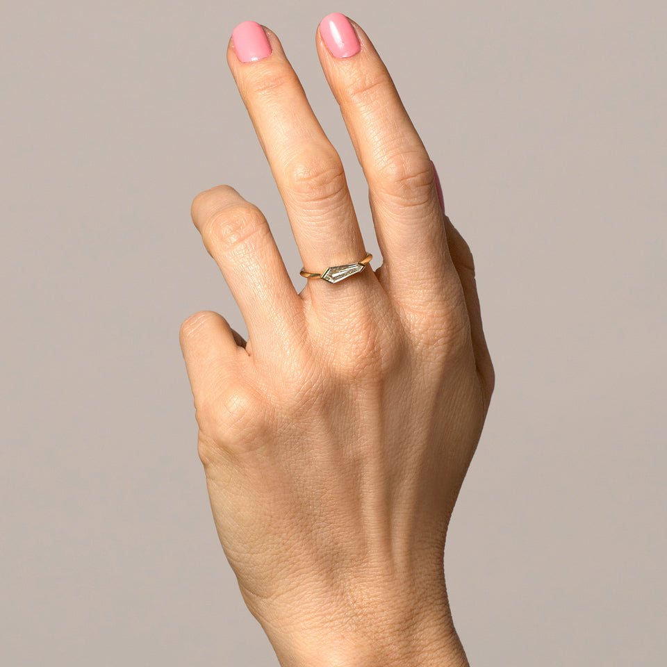 product_details::Lacerta Ring on model.