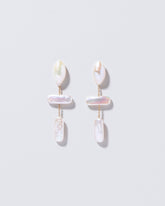  Nauplius Earrings on light color background.