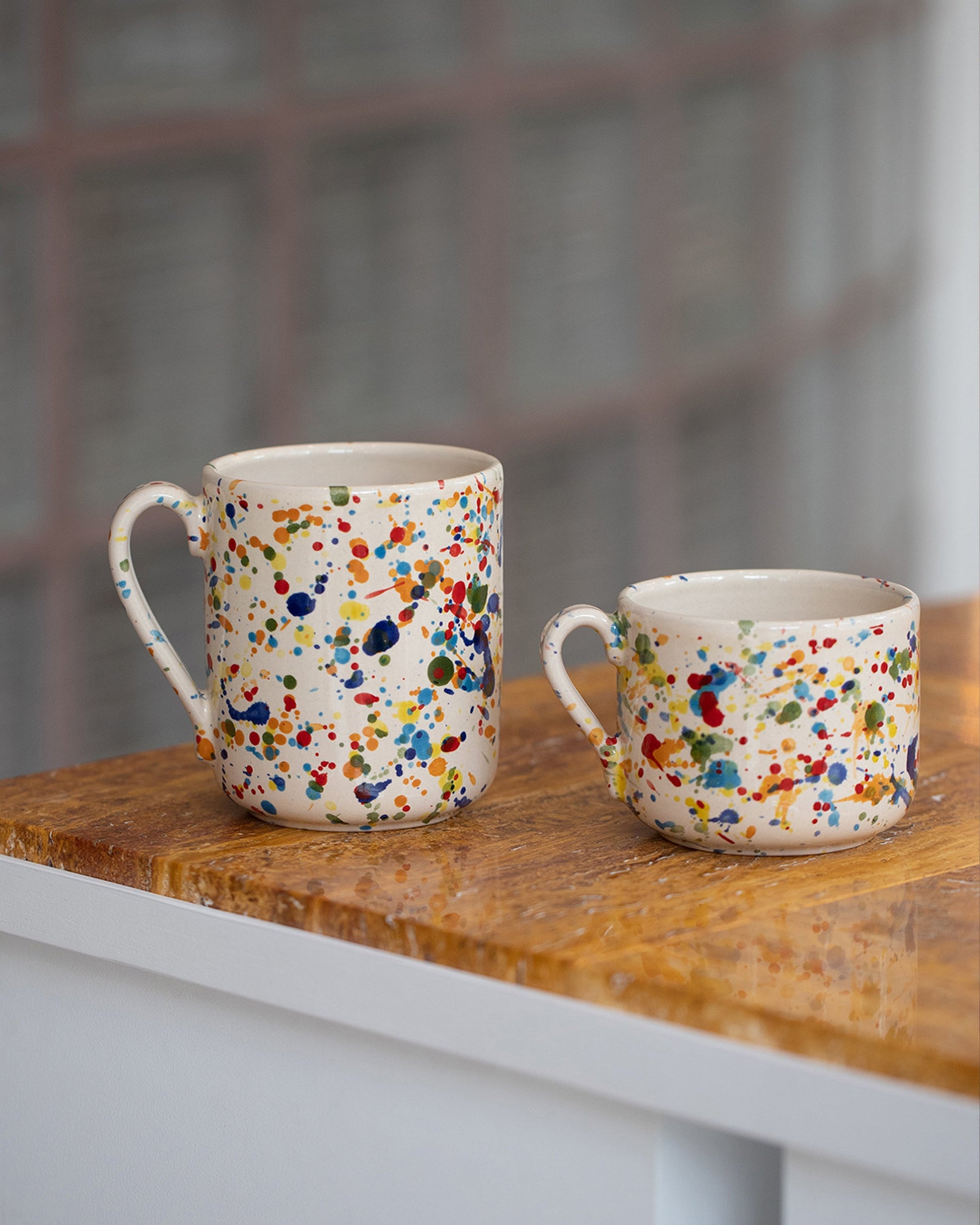 Coffee Mug and Tea Mug on light color background.